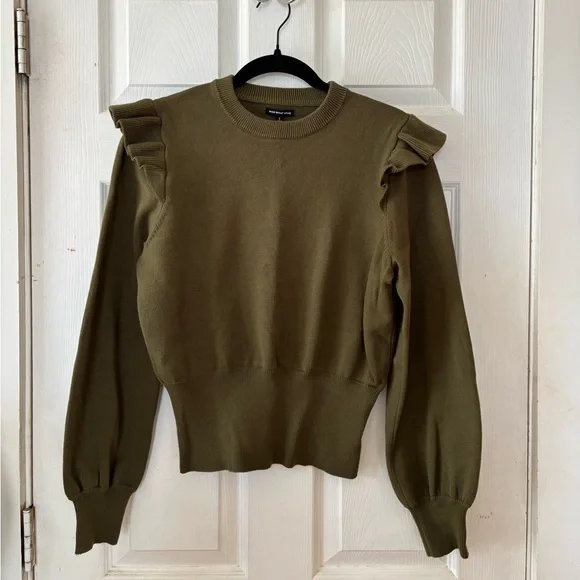 Who What Wear Olive Green Sweater Size Small - Picture 1 of 6